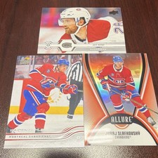 Upper Deck Montreal Canadiens Allure 2022-23 3-Card Lot Petry Guhle Slafkovsky
