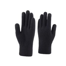 COLLBATH Thickened Touch Screen Gloves for Men Winter Glove Touchscreen Black Fi