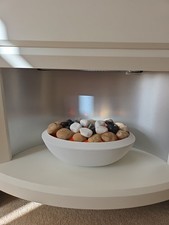 White Fire Place With Electric Fire