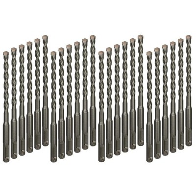 24-Pack 3/16 Inch x 6 Inch SDS Plus Rotary Hammer Drill Bits, Carbide Tipped