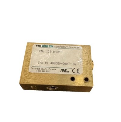 Chem Tec 125-B-BP Airflow Sensor Component Industrial Sensor MPN: 125-B-BP