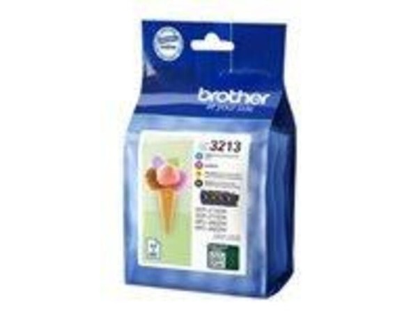 Brother Original LC-3213 Druckerpatronen 4Er Multipack Bk/C/M/Y (LC3213VALDR)-image