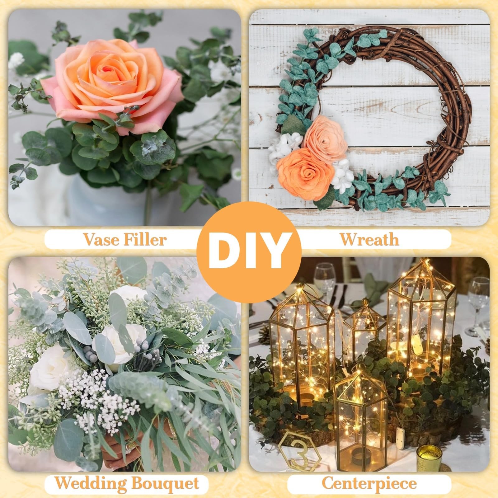 12 Pcs Dried Eucalyptus for Shower Hanging - 17 Real Large Preserved Eucalypt...