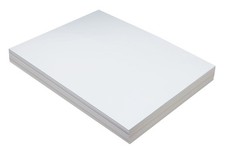PAC5214 Tagboard, Heavyweight, 12" x 18", White, 100 Sheets