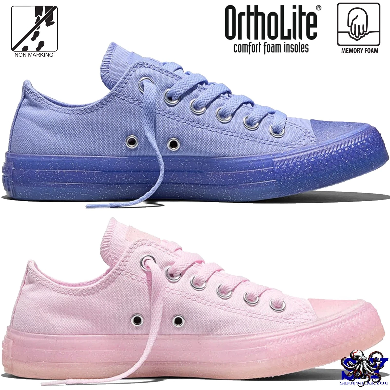 Converse Chuck Taylor All Star Jelly Low Top Women’s Sneakers NEW Pink Purple