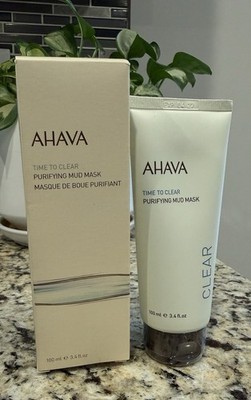 AHAVA Time to Clear Purifying Mud Mask, 100ml/3.4 Oz NIB