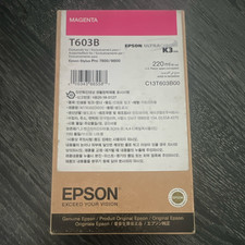 Epson Genuine T603B/C13T603B00 Magenta UltraChrome K3 Ink 220ml 7800/9800