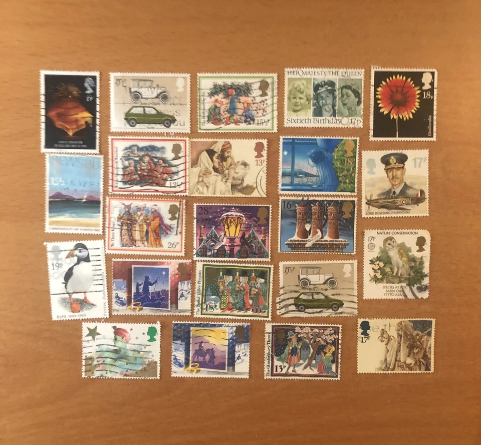 Stamps Great Britain Lot of 50 1980s/90s commems extensive duplication - Image 2 of 4