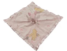 Disney Classic Pooh Kids Preferred Piglet Lovey Security Blanket Satin