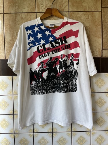 Vintage Gildan The Clash Fifth Column Punk Band T Shirt