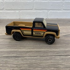 Tonka Toy Pickup Truck Black Tan Pressed Steel Made In USA 70s / 80s Vintage