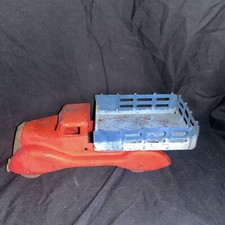 1930's MARX Motor Market Delivery Truck / Vintage Pressed Steel Metal Truck