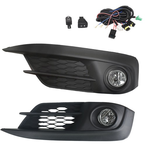 For 2016+ Honda Civic 2/4 Door Driving Fog Lights Bumper Lamp + Switch Kit - Foto 4 di 9