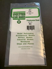 Evergreen Styrene Sheet Plastic .005 Clear #9005 12" x 6"