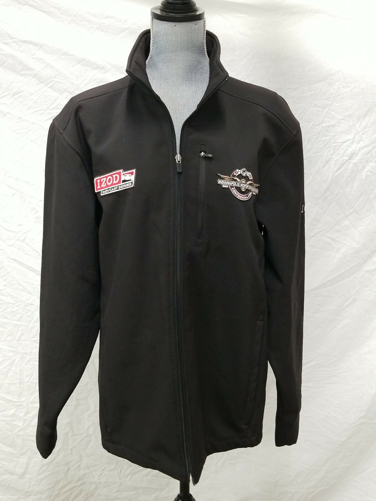 Indy 500 Indianapolis Motor Speedway INDYCAR Izod Jacket Size Lg Zipper