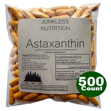 Astaxanthin 500mg - High Strength Antioxidant Haematoccus Pluvialis Heart Health