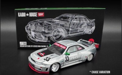 MINI GT KAIDO*HOUSE Nissan Skyline GT-R R33 Imai Racing V1 CHASE CAR
