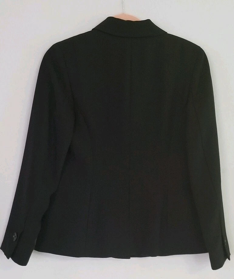 Pendleton Womens Petites Black Suit Lined Blazer Jacket Size 6P - Image 2 of 4