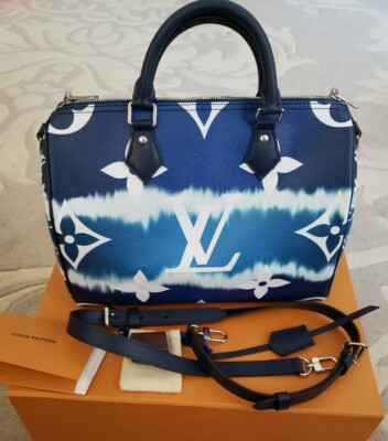 AUTHENTIC LOUIS VUITTON SPEEDY 30 BLUE ESCALE TIE DYE COLLECTION