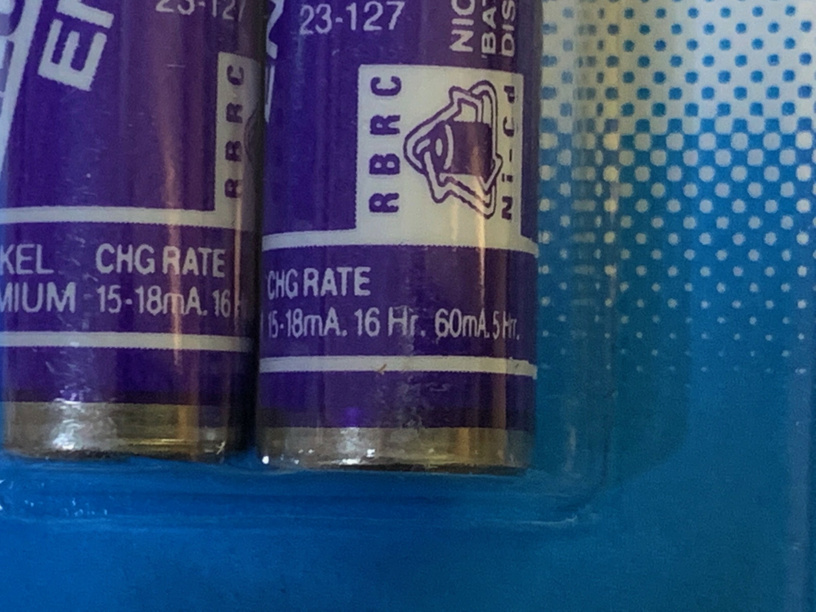 (2) Rechargeable Nickel Cadmium AAA Batteries 1.25V NiCd Radio Shack