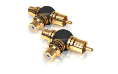 1Paar (2Stk)  Viablue XS Cinchadapter RCA Cinch Y Adapter