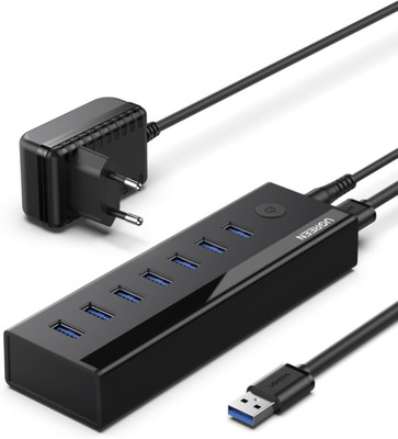  UGREEN USB HUB AKTIV NETZTEIL ADAPTER 7 PORTS SPLITTER LADUNG DATENÜBERTRAGUNG