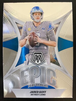Jared Goff 2024 Panini Mosaic Football Epic Performers Detroit