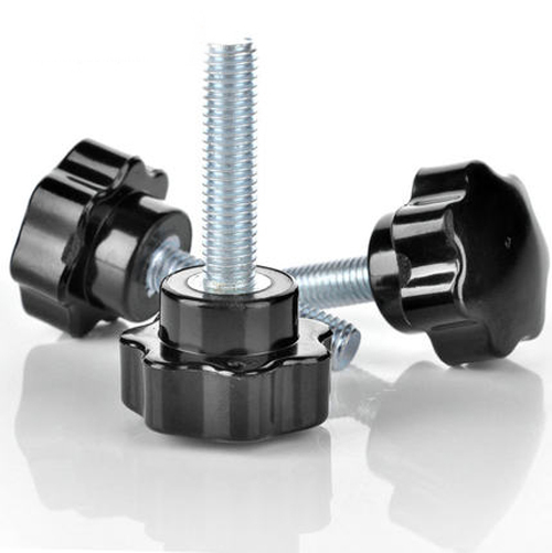 M4x(6mm50mm) Bakelite Star Screw Plastic Head Handle Plum Stainless