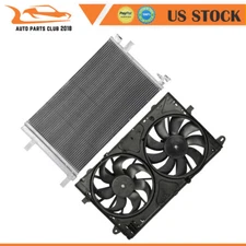 AC Condenser and Cooling Fan Assembly Fit for 14 15 16 17 18 19 Chevrolet Impala