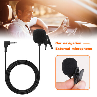 3.5mm Car Stereo External Microphone for Bluetooth Enabled Stereo GPS DVD Radio