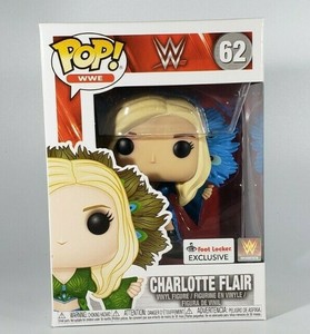 Funko Pop Wwe 夏洛特flair 62 小提箱独家与pop 保护膜 Ebay
