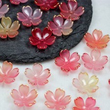Cuentas De Rosas De Resina Rosa Intenso, ¡NUEVO Estilo! Cuentas De