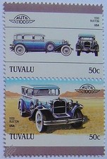 1930 RUXTON Car Stamps (Leaders of the World / Auto 100)