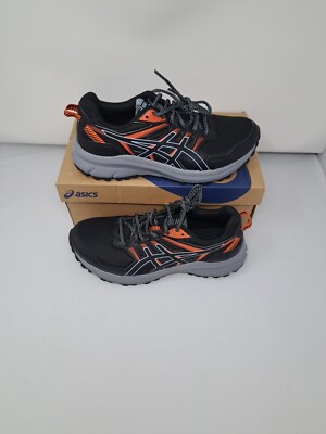 Asics Women's Trail Scout 2 Running Shoes Casual 1012B039 Black Orange Size 9