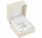 QVC Diamonique Sterling Silver Halo Ring & Stud Earrings Set Ring SZ 9 — photo 2