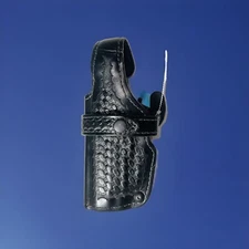 Black Leather Gun Holster Safari land Glock LEFT 070 2102 Gun Holder Left SIDE