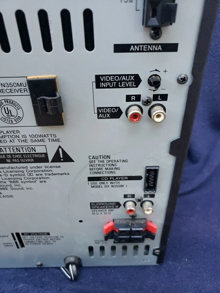 Aiwa CX-N350MU Stereo System 3CD Changer Cassette Deck AM FM  - Image 4 of 4