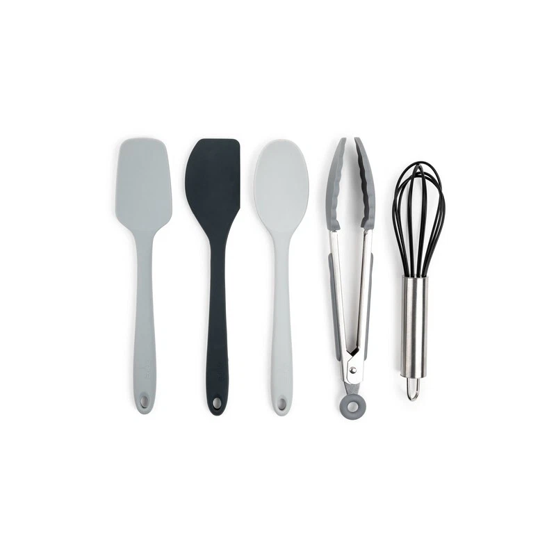 Core Kitchen Assorted Color Silicone Mini Utensil Set Dishwasher Safe 5pc Set