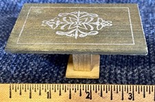 Antique Dollhouse Miniature Wooden Biedermeier Table