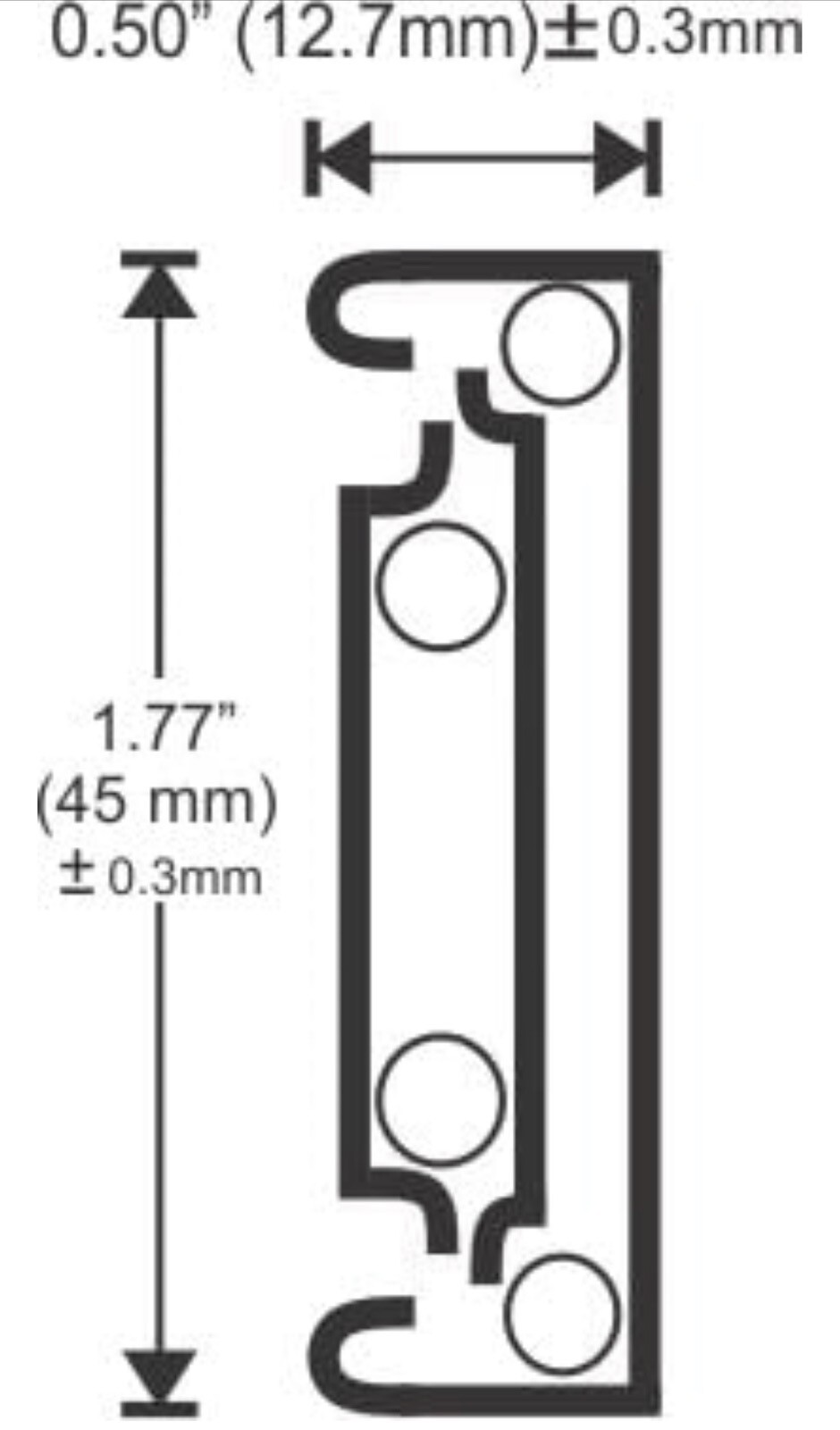 Promark 20&rdquo; Drawer Slides Ball Bearing 100 lb. Capacity 10 Pair