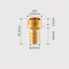 Brass Pipe Fitting BSP Male Connector 4/6/8/10/12/14mm Hose Barb Tail Connector