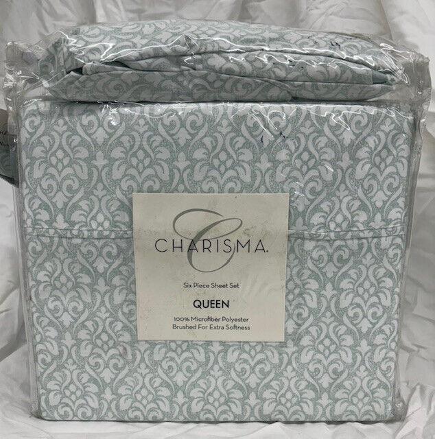 Charisma King 6pc Sheet Set 100 Microfiber Polyester Beige Charisma King 6pc Sheet Set 100 Microfiber Polyester Beige