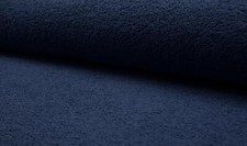 Double Sided Cotton TERRY TOWELLING Fabric Material - DARK JEANS