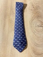 Hermès Blue Turtle Silk Tie | Krawatte Seide...
