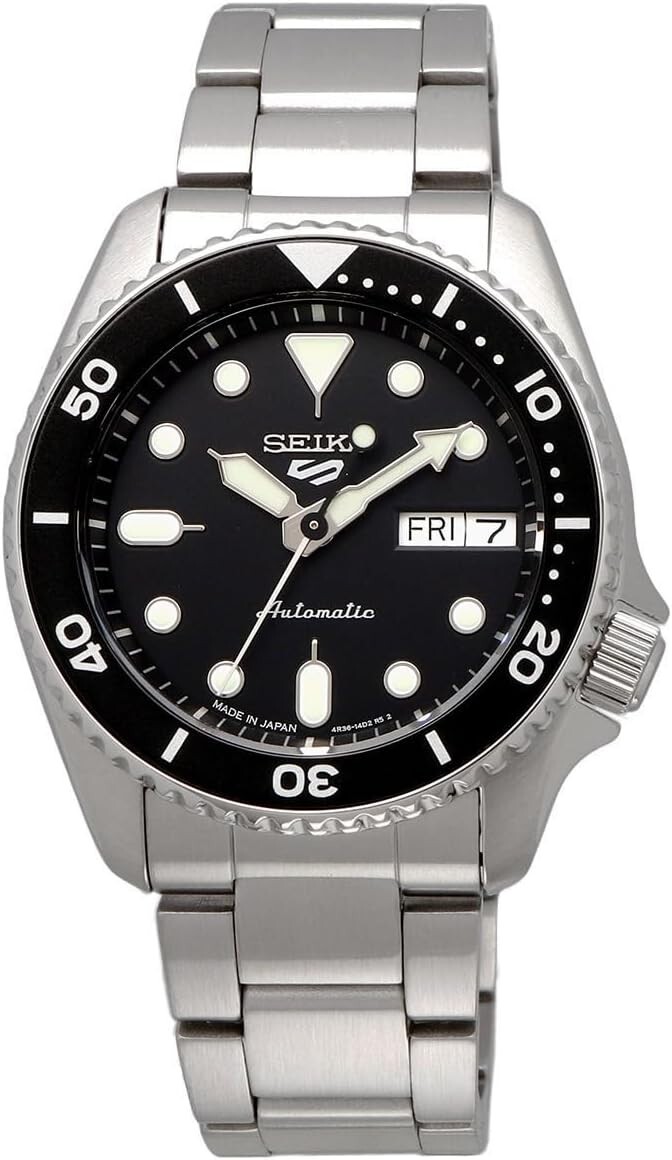 Seiko 5 Sports Men's Black Watch - SBSA225