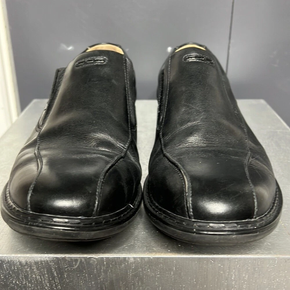 CLARKS Scarpa mocassino uomo Clark’s 1825 non strutturata Hi Vamp in pelle nera taglia 13