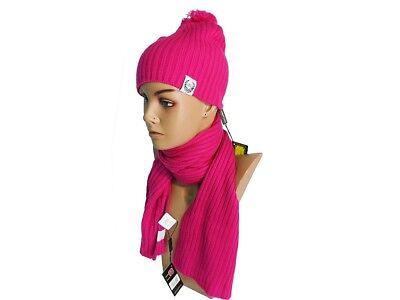 Sciarpa e cappello donna GIAN MARCO VENTURI linea costine tinta unita 70152  fuxi | eBay