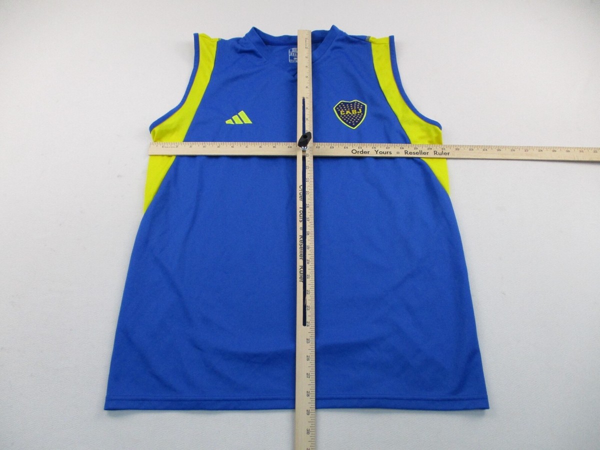 Boca Juniors Warm Up Sleeveless Training Jersey Mens 2XL