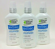 ( LOT 6 ) NatureFresh Whitening Natural Peppermint Mouthwash 18 FL oz Ea SEALED