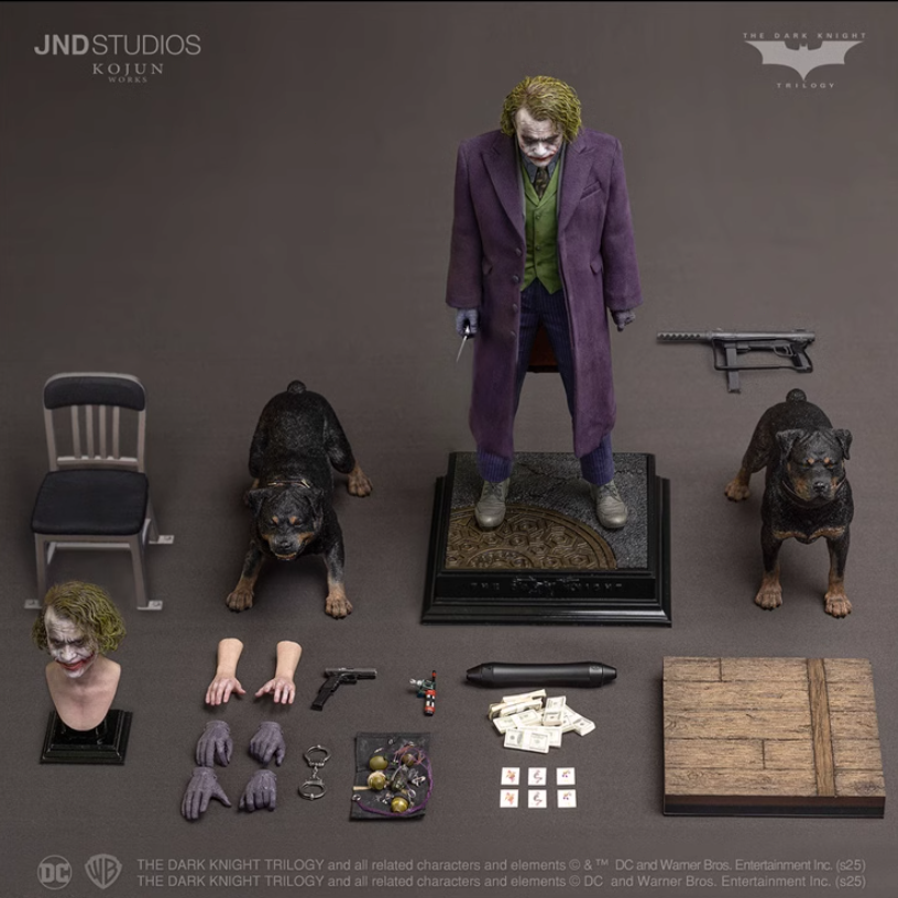 ス*】様 JND STUDIOS ダークナイト　ジョーカー　【タイプB】 JND Studio The Dark Knight Joker Action Figure 1/6 Type B Heath